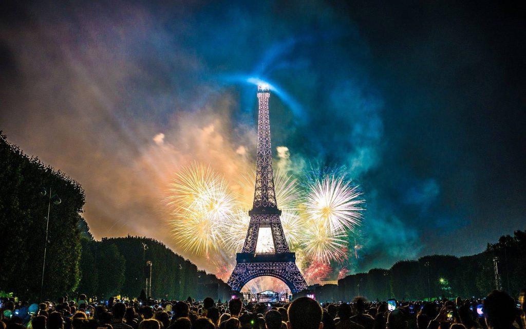 Fireworks above Paris