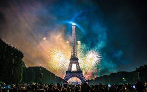 Fireworks above Paris